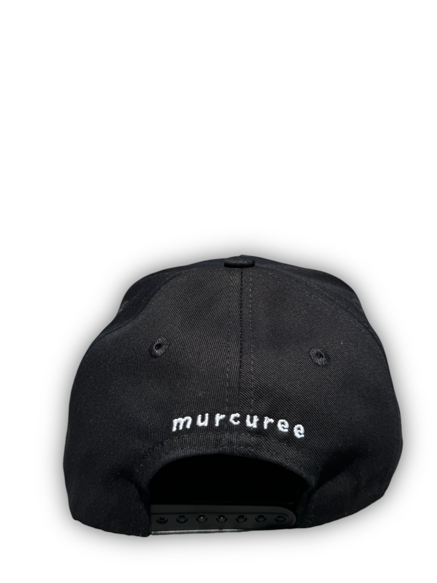 BLACK WHITE SATIN LINED HAT