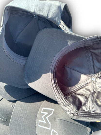 BLACK OUT SATIN LINED HAT