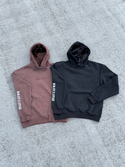 OG DUSTY BROWN SATIN HOODIE