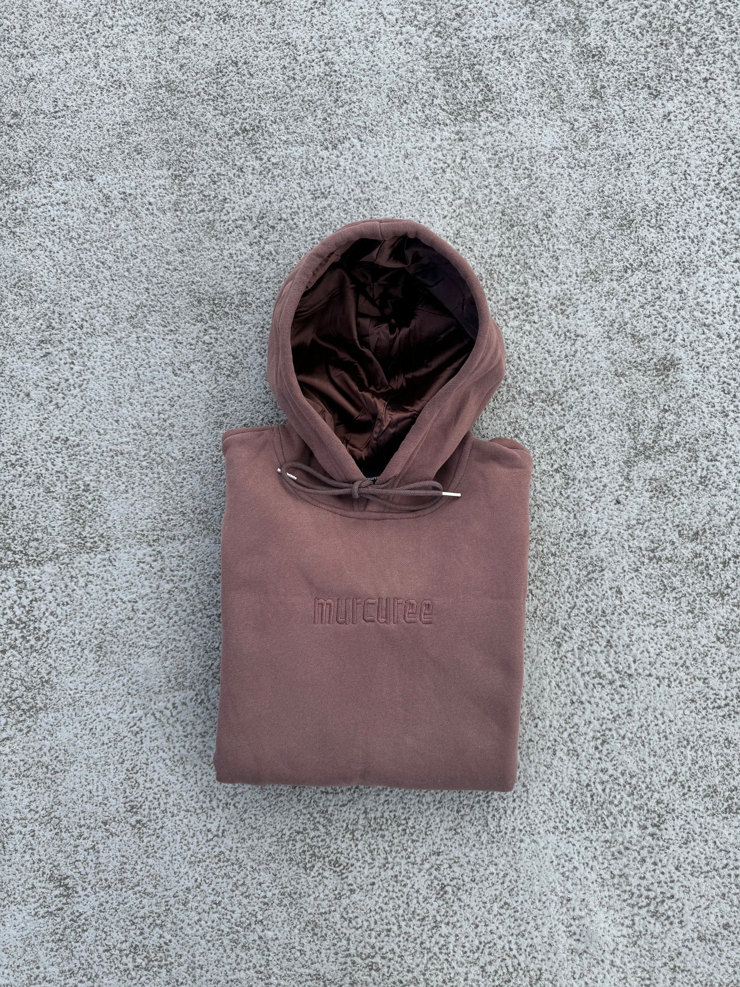 OG DUSTY BROWN SATIN HOODIE