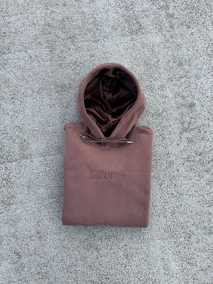 OG DUSTY BROWN SATIN HOODIE