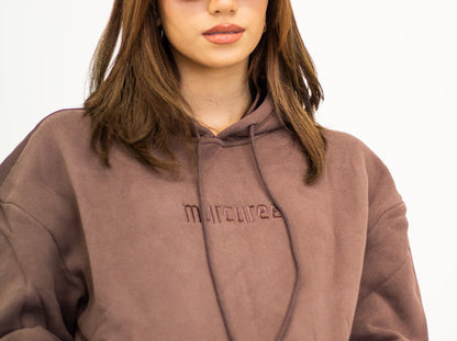 OG DUSTY BROWN SATIN HOODIE